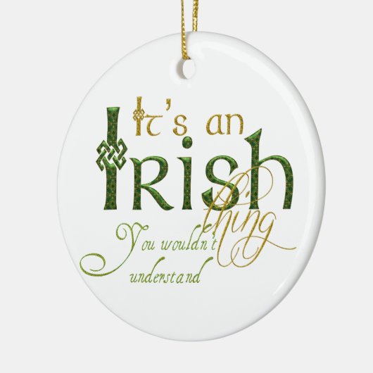Het is een Iers ding Keramisch Ornament (Links)