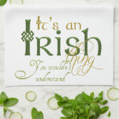 Het is een Iers ding Theedoek (Gevouwen)