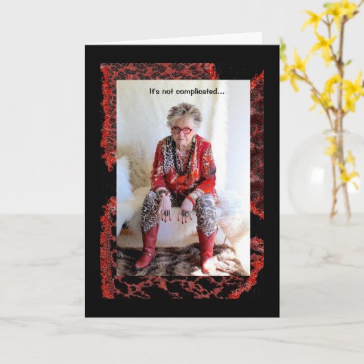 Het is een illusie dat ze een menselijk Vrouw is o Kaart (Gele Bloem)