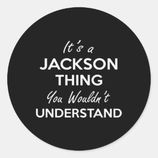 Het is een Jackson ding dat je familie niet zou be Ronde Sticker
