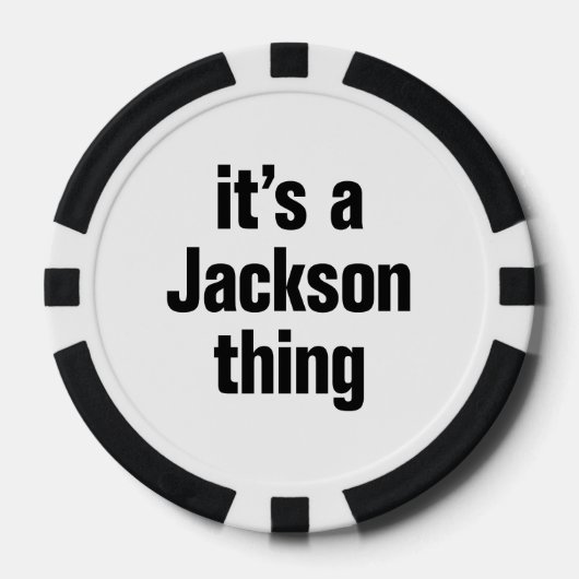 Het is een Jackson ding Pokerchips (Voorkant)
