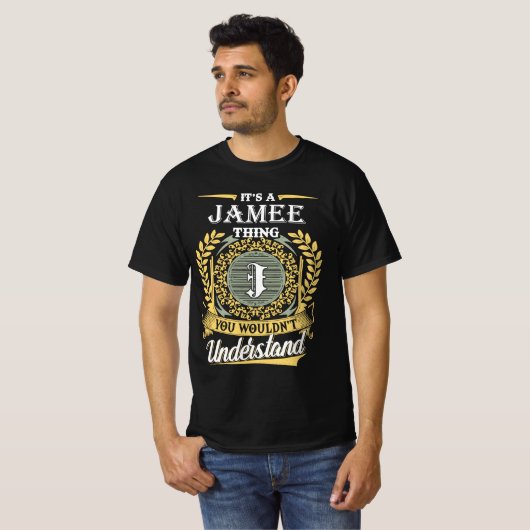 Het is een jamee ding dat je niet kon begrijpen t-shirt (Voorkant volledig)