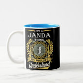 Het is een Janda-ding dat je niet zou begrijpen Tweekleurige Koffiemok (Links)