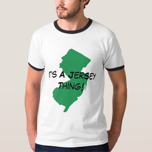 Het is een Jersey ding. T-shirt (Voorkant)