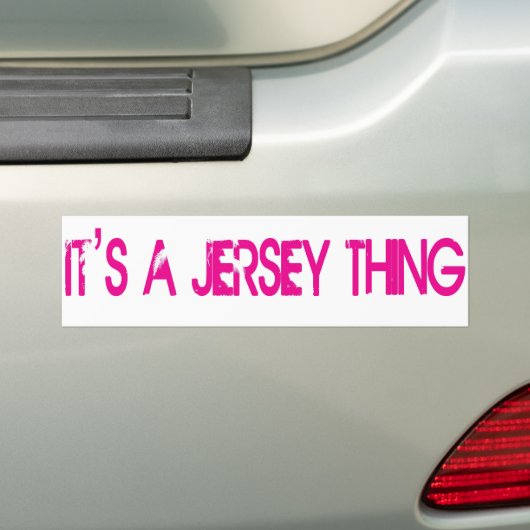 Het is een Jersey Thing Bumpersticker (Op auto)