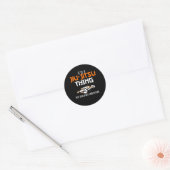 Het is een jiujitsu-idee ronde sticker (Envelop)