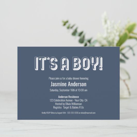 Het is een jong, oud, modern, grijs minimalistisch kaart (Staand voorkant)