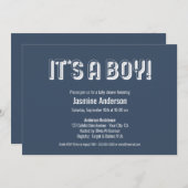 Het is een jong, oud, modern, grijs minimalistisch kaart (Voorkant / Achterkant)