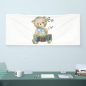 Het is een jongen 2.5x6 Vinyl banner (Beurs)