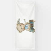 Het is een jongen 2.5x6 Vinyl banner (Verticaal)