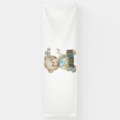 Het is een jongen 2.5x8 Vinyl banner (Verticaal)