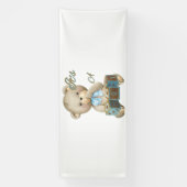 Het is een jongen 4x10 vinyl banner (Verticaal)