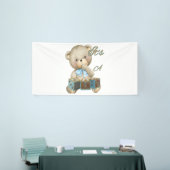 Het is een jongen 4x8 vinyl banner (Beurs)
