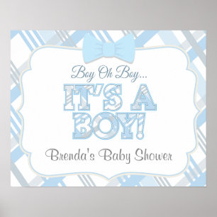 Het Is Een Jongen Aangepaste Baby Shower Poster