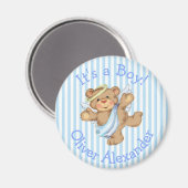 Het is een jongen Aangepaste teddybeer engel Magneet (Voorkant / Achterkant)