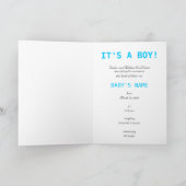 Het is een jongen. aankondiging (Binnen)