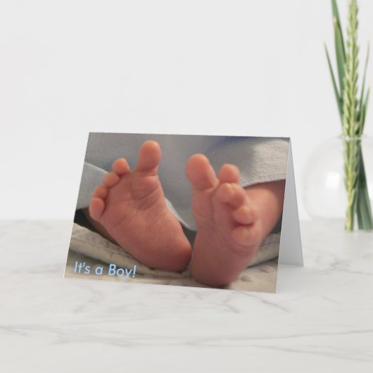 Het is een Jongen! Aankondiging (Voorkant)
