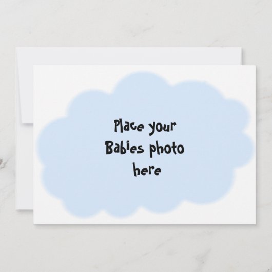 Het is een Jongen Aankondiging (Achterkant)