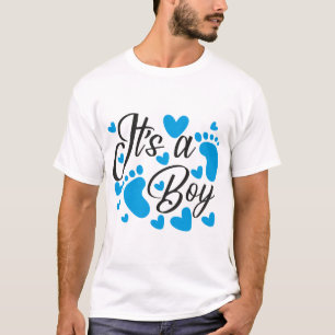 Het is een jongen! Aankondiging babyfeest Mooie T-shirt