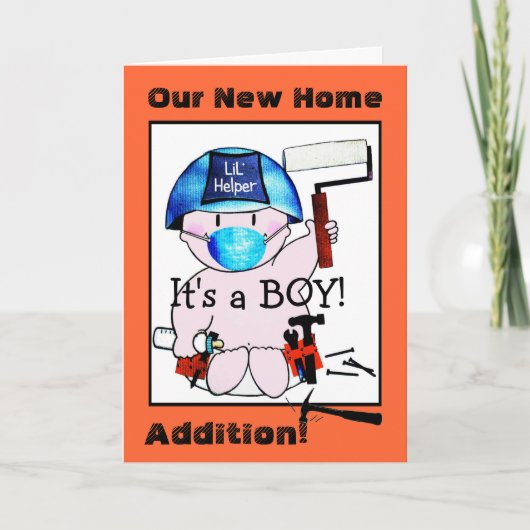 Het is een jongen! Aankondiging van Lil' Carpenter (Voorkant)