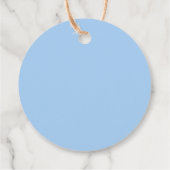 Het is een jongen! Aankondiging van moderne blauwe Bedankjes Labels (Achterkant)