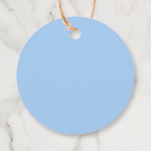 Het is een jongen! Aankondiging van moderne blauwe Bedankjes Labels (Achterkant)