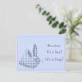 Het is een jongen! aankondigingskaart (Staand voorkant)