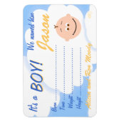 Het is een  Jongen-aankondigingsmagneet Magneet (Verticaal)