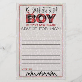 Het is een jongen! Advies voor Rustic Plaid Lumber