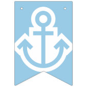 Het is een Jongen Baby Blue en White Nautical Bunt Vlaggetjes (Eerste vlag)