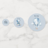 Het is een jongen! Baby Boy Teddy Beer Ballon Confetti (Achterkanten)