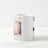 Het is een Jongen Baby Foto Geboorteaankondiging Koffiemok (Center)
