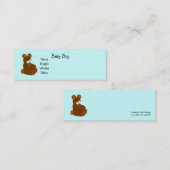 Het is een Jongen Baby kondiging Mini Visitekaartje (Voorkant / Achterkant)