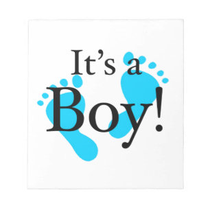 Het is een jongen - Baby, Newborn, feestvieren Notitieblok