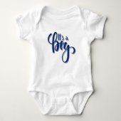 Het is een jongen baby romper (Voorkant)
