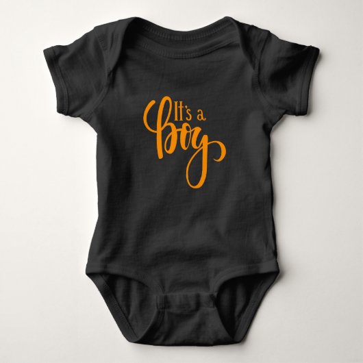 Het is een jongen baby romper (Voorkant)