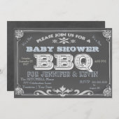 Het is een Jongen - Baby Shower Bar B Que Kaart (Voorkant / Achterkant)