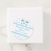 Het is een jongen!  Baby shower Bedankjes Labels (In situ)