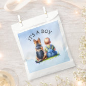 Het is een jongen! | BABY SHOWER Bedankzakje (Geknipt)