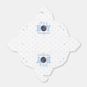 Het is een jongen! Baby shower Blauwe Bowling Ball Bedankdoosjes (Uitgevouwen)
