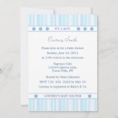 Het is een jongen - Baby shower - Blauwe hond Kaart (Achterkant)