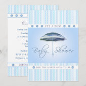 Het is een jongen - Baby shower - Blauwe hond Kaart (Voorkant / Achterkant)