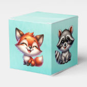 Het is een jongen | Baby shower Bosland Creatures Bedankdoosjes (Voorkant Zijde)