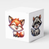 Het is een jongen | Baby shower Bosland Creatures Bedankdoosjes (Voorkant Zijde)