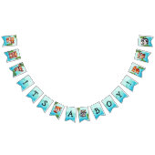 Het is een jongen | Baby shower Bosland Creatures Vlaggetjes (Alle)