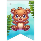 Het is een jongen | Baby shower Bosland Creatures Vlaggetjes (Tweede vlag)