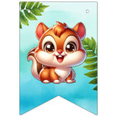 Het is een jongen | Baby shower Bosland Creatures Vlaggetjes (Eerste vlag)