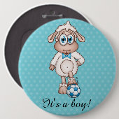 Het is een jongen! - Baby shower Button (Voorkant /achterkant)