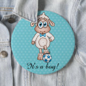 Het is een jongen! - Baby shower Button (In situ)