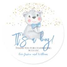 Het is een jongen Baby shower dank je